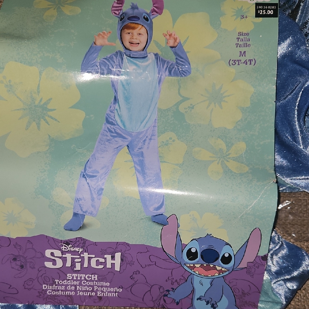 Disney Stitch Kids Costume in Blue and Purple